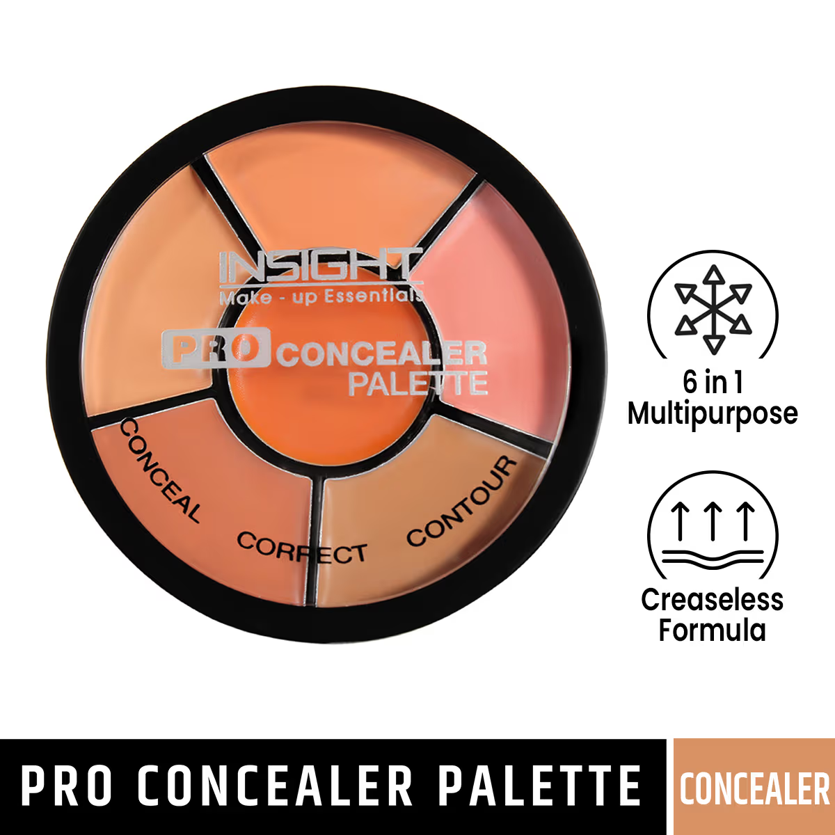 Insight Cosmetics Pro Concealer Palette - Concealer (15gm)