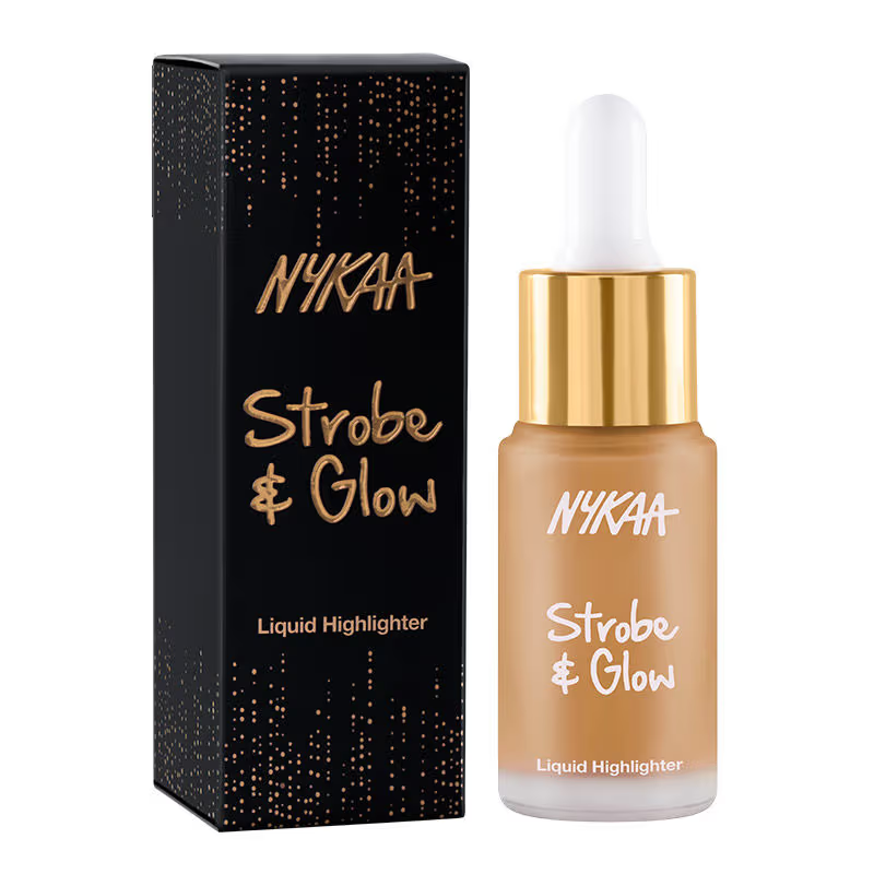 Nykaa Strobe & Glow Liquid Highlighter - Gold Mine (20ml)