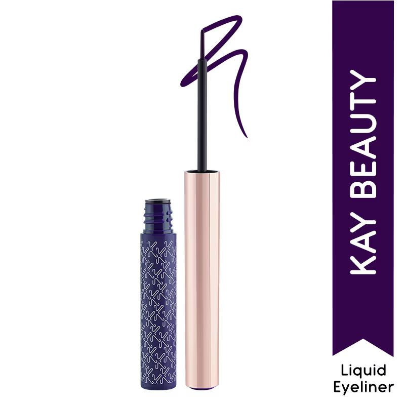 Kay Beauty Quick Dry Liquid Eyeliner - Haute Violet (3ml)